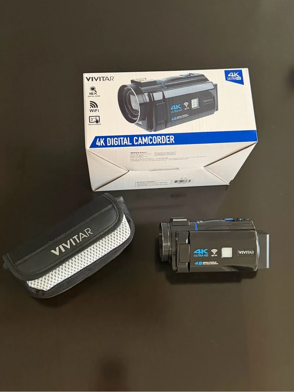 Vivitar 4K Ultra HD Digital Camcorder — Black